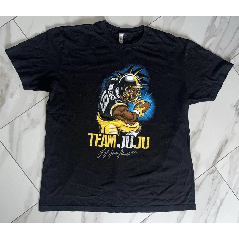 Pittsburgh Steelers JuJu #19 NFL Men's T-Shirt XL Caricature Funny